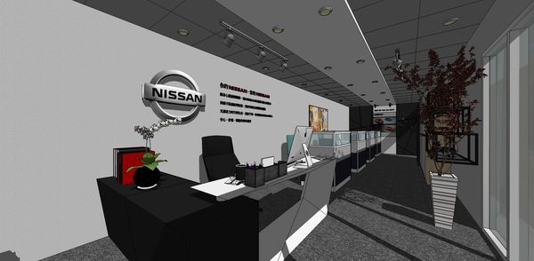 NISSAN辦公室設計 主管處LOGO主牆設計.jpg