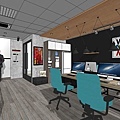 科技公司辦公室設計 室內規劃設計3D圖 辦公空間系統收納櫃設計.jpg