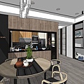 台中老屋翻新 餐廳空間展示系統櫃設計.jpg