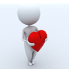 抱--心的3D小人高清-片.gif
