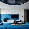 Bright-blue-decor-藍色空間/藍色客廳配色參考