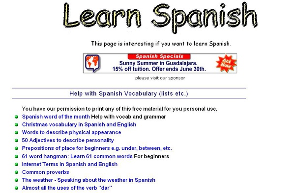 Learn Spanish