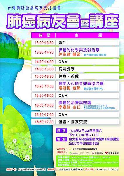 肺癌病友會暨講座心得 星希亞的抗癌日誌 痞客邦 肺癌病友會暨講座心得 星希亞的抗癌日誌 痞客邦
