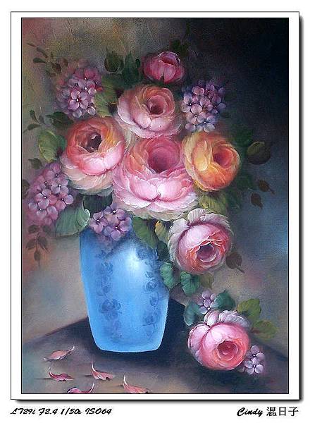 rose in blue vase (1)