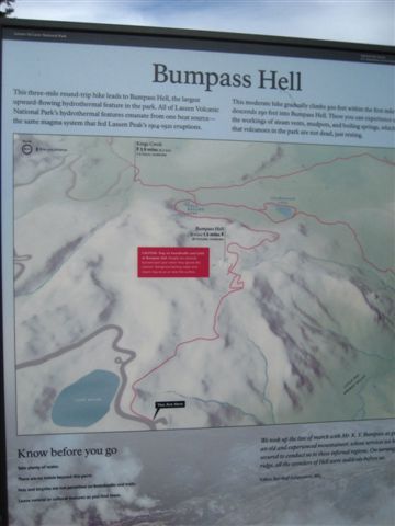 好吧 試試看沒有太多樹叢的bumpass Hell Trail吧