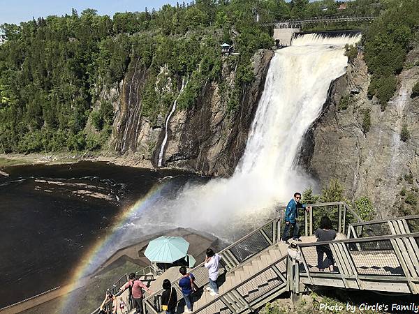 魁北克 水晶瀑布 Montmorency Falls.高 魁北克 水晶瀑布 Montmorency Falls.高