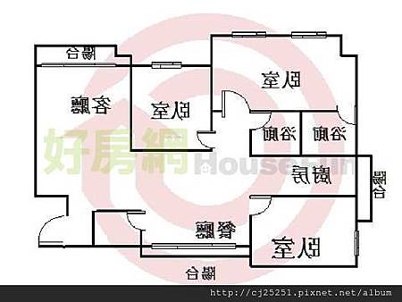 大鵬新城面中庭玄關戶 格局圖