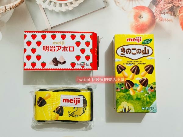 【明治】香菇造型餅乾、阿波羅可可—造型超可愛