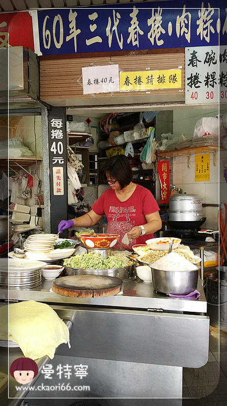 [高雄美麗島捷運站]三代春捲+大圓環雞肉飯