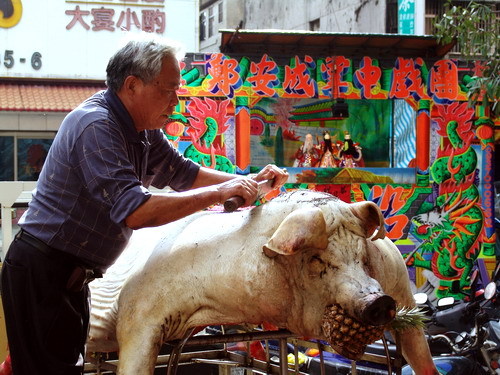 台北徐氏祖佛-殺豬祭典