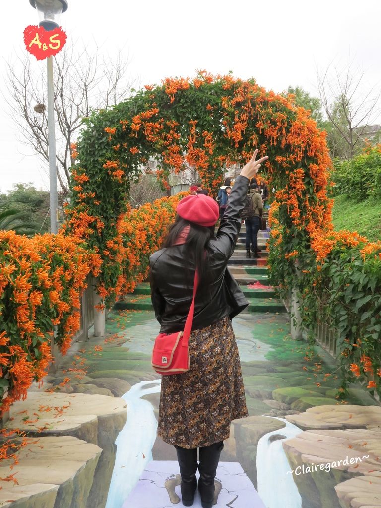 永吉公園,炮仗花,3D彩繪,互動景點,兒童遊戲區,景點拍照,鶯歌,新北,親子公園,溜滑