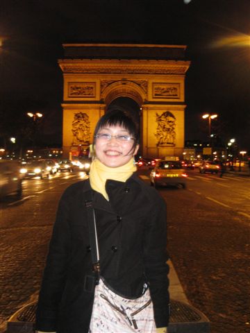 My & Arc de Triomphe(Nighttime)