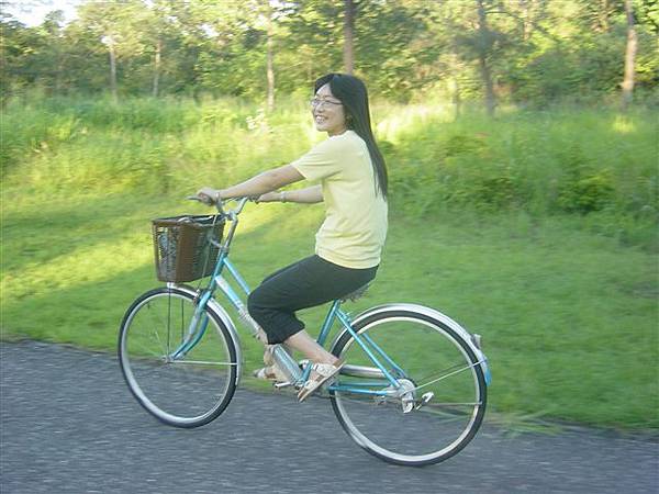 Yvonne took this while riding her bike!