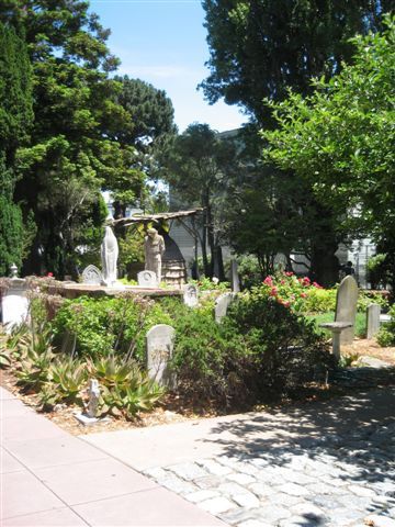 Inside the cemetery