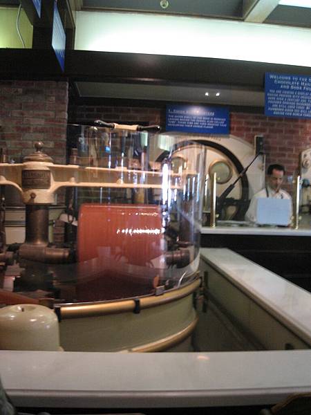 original chocolate making equipment in operation