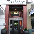 Entrance to the Green Tortoise Hostel