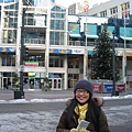 ME with the Christmas tree in front of the Westlake Center