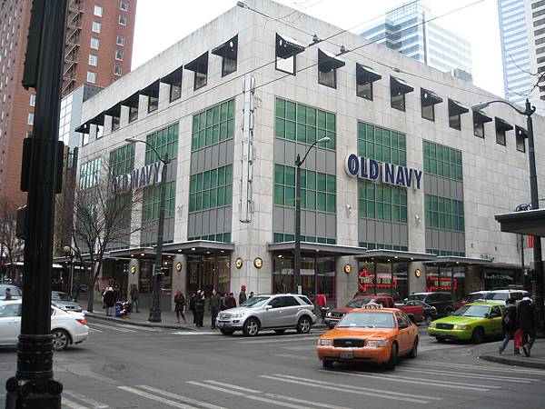 Old Navy, located on the corner of 6th Ave. & Pine St.