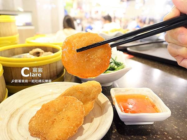 金錢鮮蝦餅-好正點港點食堂-台南店@新光三越中山店B2-台南港式飲茶推薦1.JPG