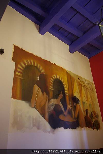 tapas餐廳牆上的裝飾