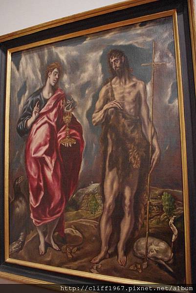 EL GRECO畫作--福音聖約翰與施洗者約翰