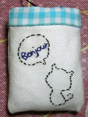 My 1st 有內裡的MP4套-cAT Bonjour-front.jpg