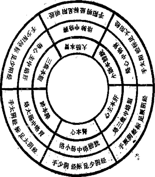 臟腑經絡應天本標中氣圖