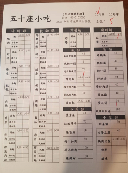 五十座小吃 新竹市北區家常菜小吃餐廳 前錢筆記 C M S Journey 痞客邦