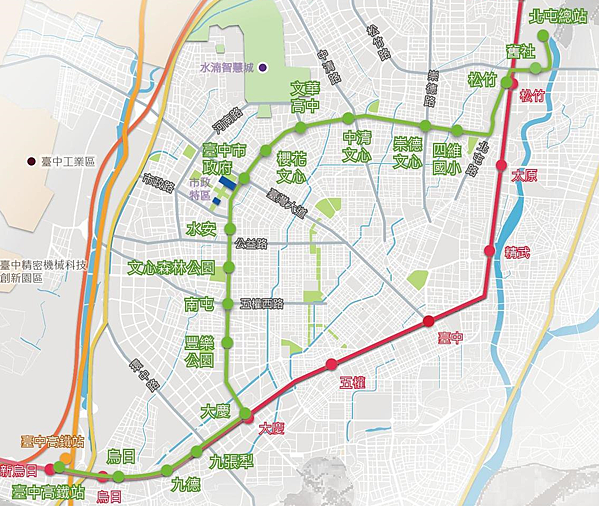 台中捷運紅線綠線 台中大利多 田地記事 晨興理荒穢帶月荷鋤歸田地記事