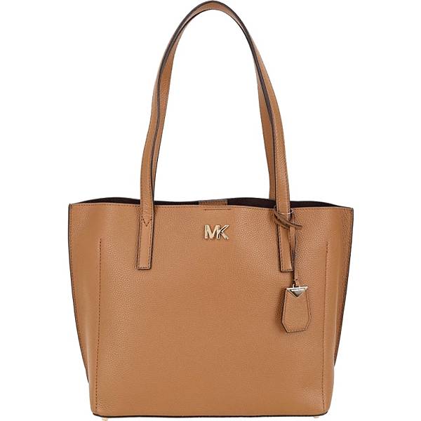 Michael Kors ANA 金字荔紋皮革托特包(棕色).jpg