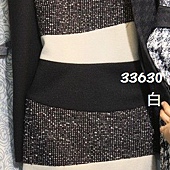 33630-橫條拼接洋裝(2色)SML-6-白
