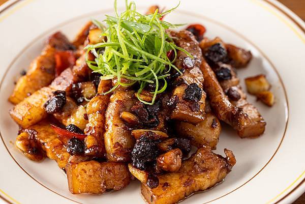 豆豉豬五花 - {家常料理}