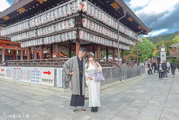 京都旅遊。京小町 清水寺和服浴衣出租  超可愛髮型+精美蕾絲