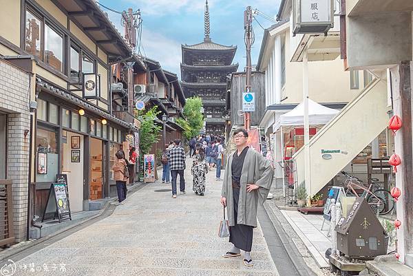 京都旅遊。京小町 清水寺和服浴衣出租  超可愛髮型+精美蕾絲