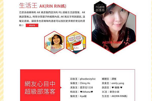 【得獎了!!!FG2015超級部落客生活王~AK的小感言】