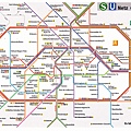 德國，柏林地鐵圖。