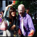 with a zombie