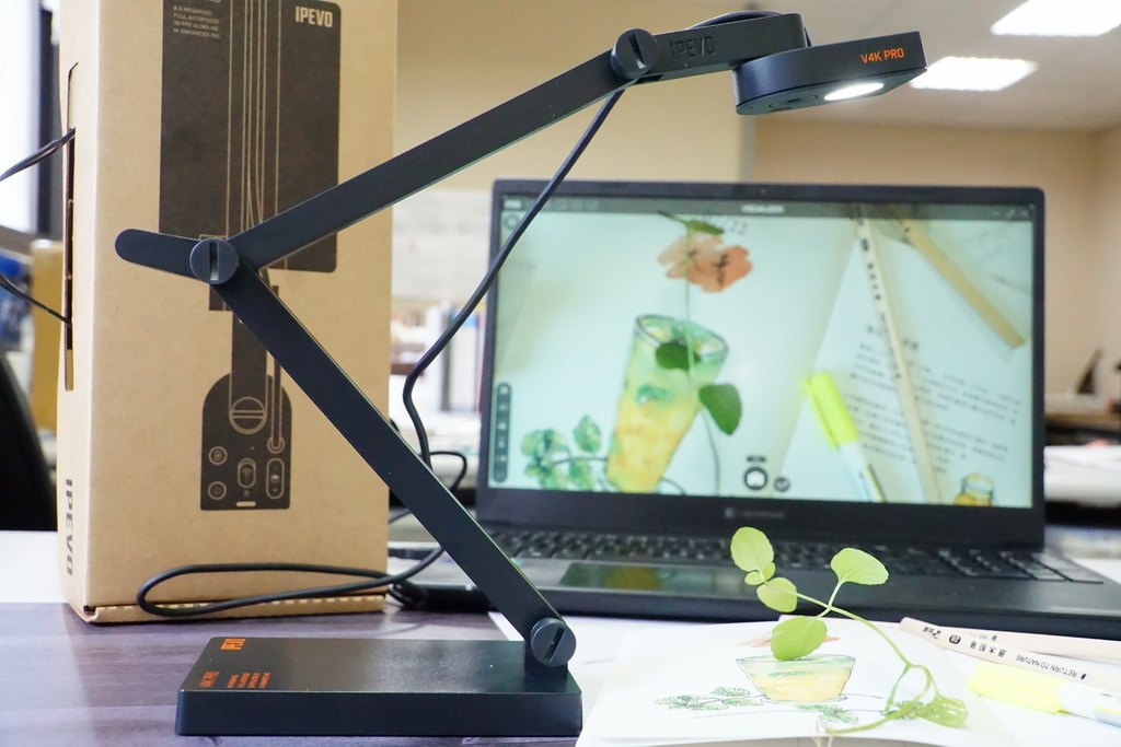 IPEVO V4K PRO] 專業視訊教學/協作攝影機線上教學視訊會議網紅電商必備