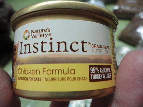 102.01.21 Instinct本能95%無穀主食貓罐頭-3盎司罐-雞肉80元