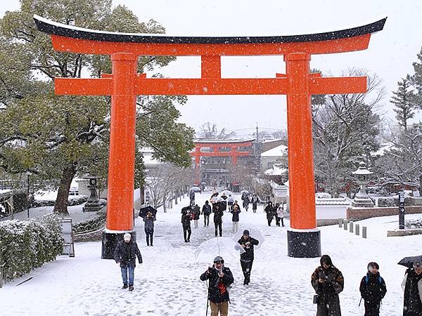 關西賞雪(九)‧伏見稻荷、光明院(Kansai Snow I
