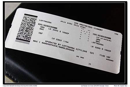 Lufthansa Airlines LH-2303 Economy Class Lufthansa Airlines LH-2303 Economy Class