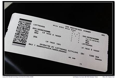 Lufthansa Airlines LH-1632 Economy Class Lufthansa Airlines LH-1632 Economy Class
