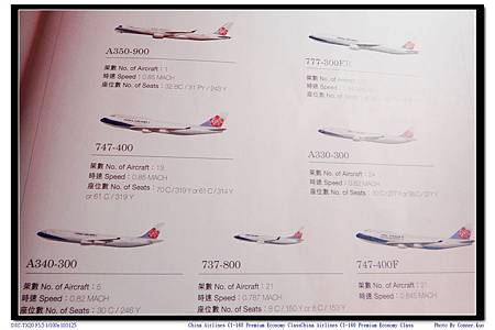 China Airlines CI-160 Premium Economy Class