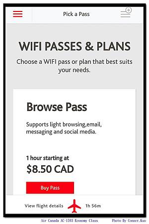 Air Canada AC-1593 Economy Class