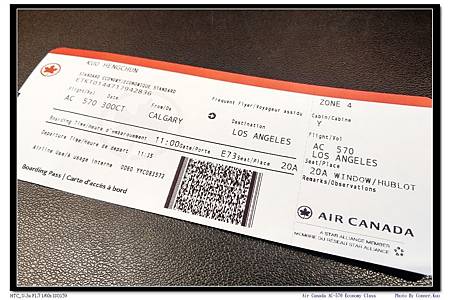 Air Canada AC-570 Economy Class Air Canada AC-570 Economy Class