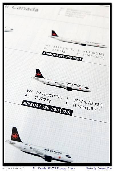 Air Canada AC-570 Economy Class