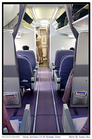 China Airlines CI-25 Economy Class