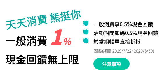 玉山-U bear-網購-5%-超商-711-全家-萊爾富-OK-8%-電影=20%-刷卡-現金回饋-無上限-信用卡-辦卡