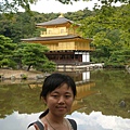 in front of the Kingaku temple