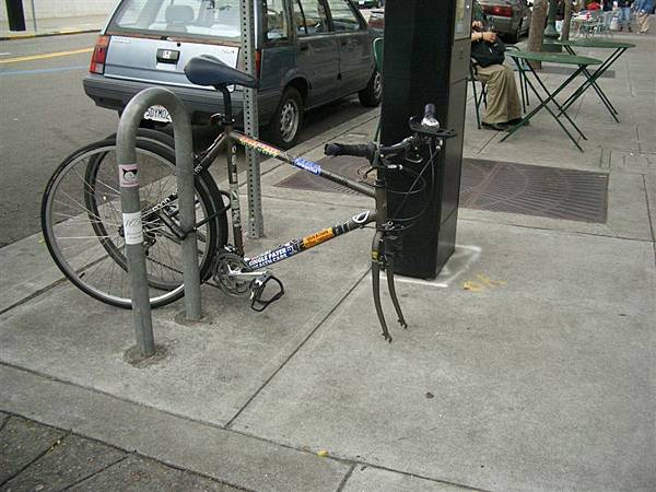 every body should lock your bike like this!!!!!